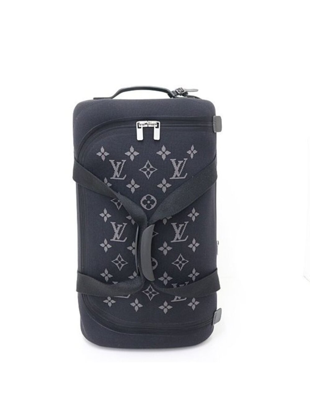 Louis Vuitton Horizon Soft Monogram Eclipse Jacquard Suitcase Carry Travel Bag